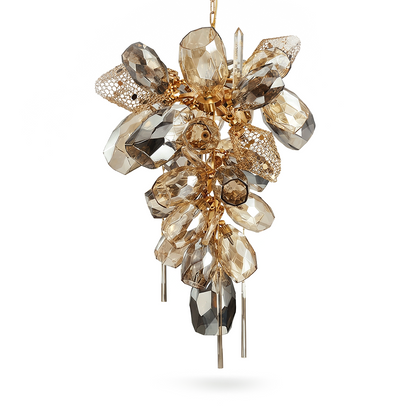 Modern glass pendant light for living room – Celestine