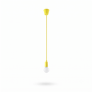 Minimalist yellow PVC pendant light for living room – Solarys