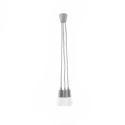 Minimalist grey 3-light pendant – Ardelio
