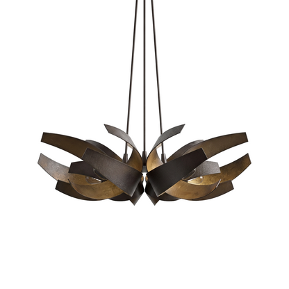 Sculpturale hanglamp van aluminiumlinten – Diamenia