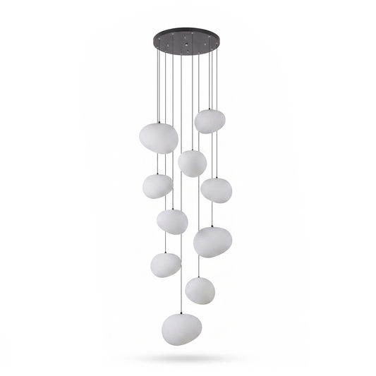 Modern alloy pendant light for living room – Heliora