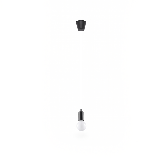 Minimalistische zwarte hanglamp voor woonkamer – Nerava