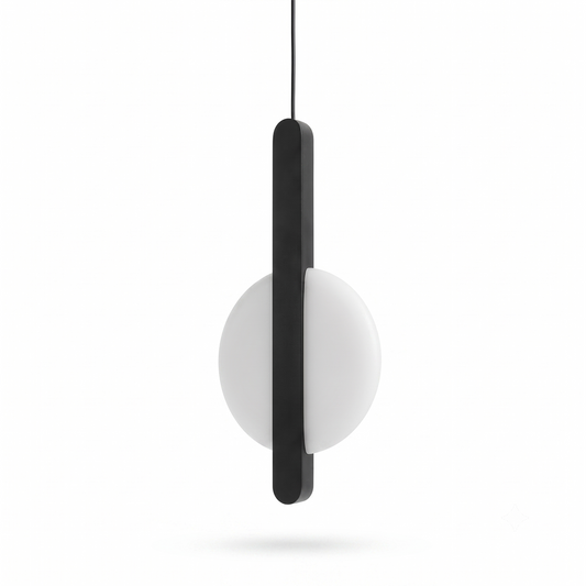 Moderne schwarze Hängelampe mit elegantem Ambiente – Éclat Noir