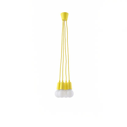 Minimalist yellow 3-light pendant – Solerio
