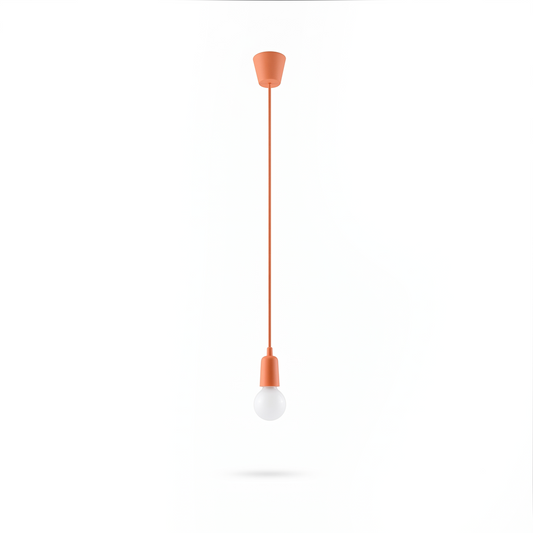 Minimalistische oranje hanglamp voor woonkamer – Solenya