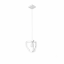 Minimalist white pendant light for living room – Asterion