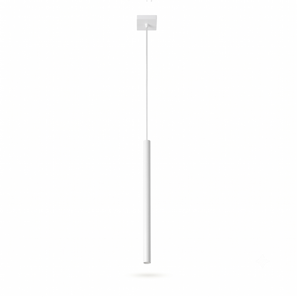 Modern white metal suspension tube – Aerelis