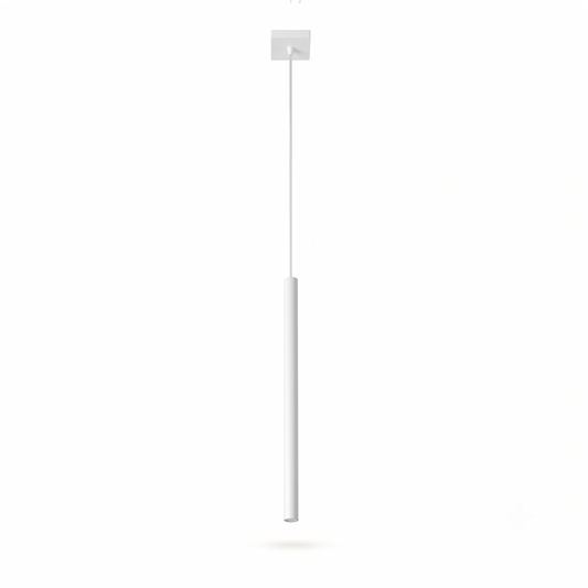 Moderne witte metalen ophangbuis – Aerelis