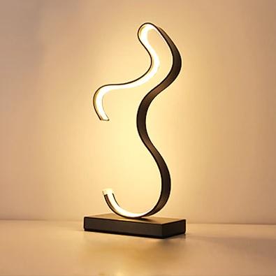 Lampe de Chevet Art Déco en Acier et Acrylique – Nocturnelle