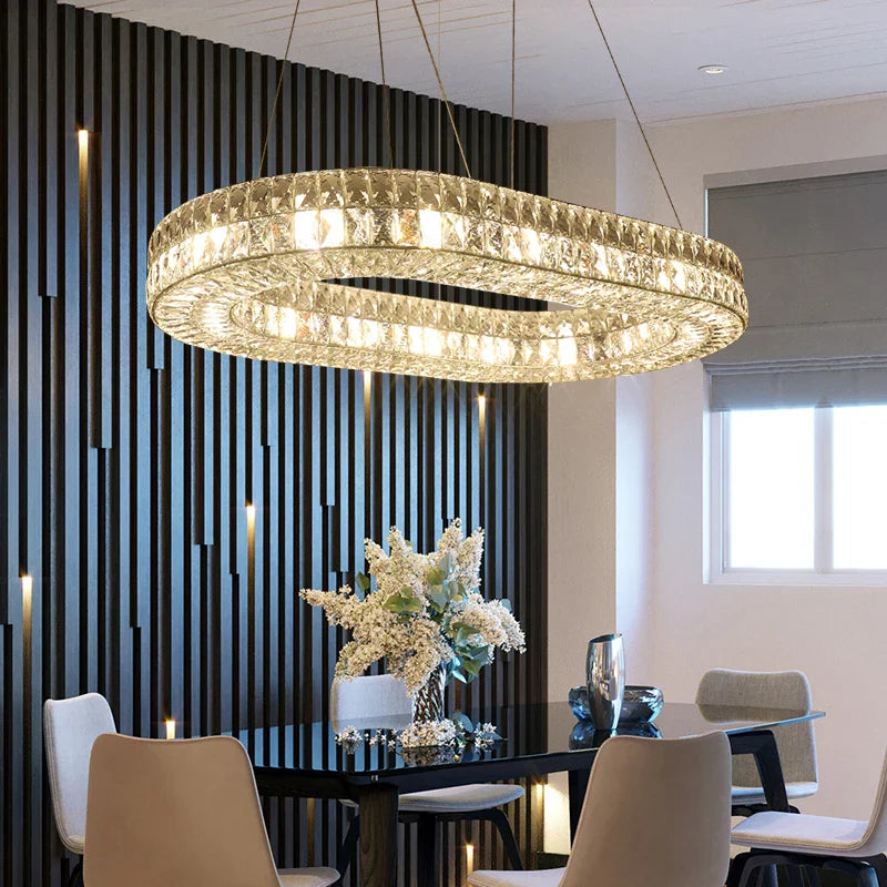 Plafonnier LED doré contemporain – Solastre