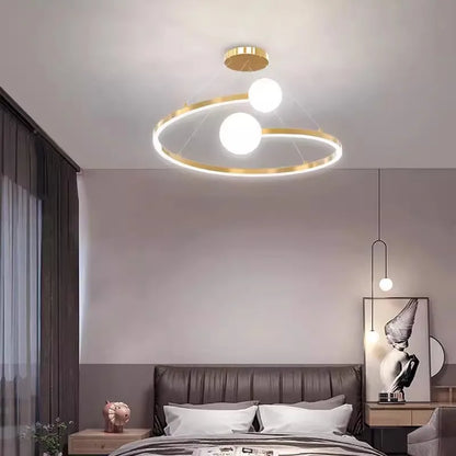 Kroonluchter Goudkleurig Minimalistisch Design & Hedendaags Luxe – Zenya