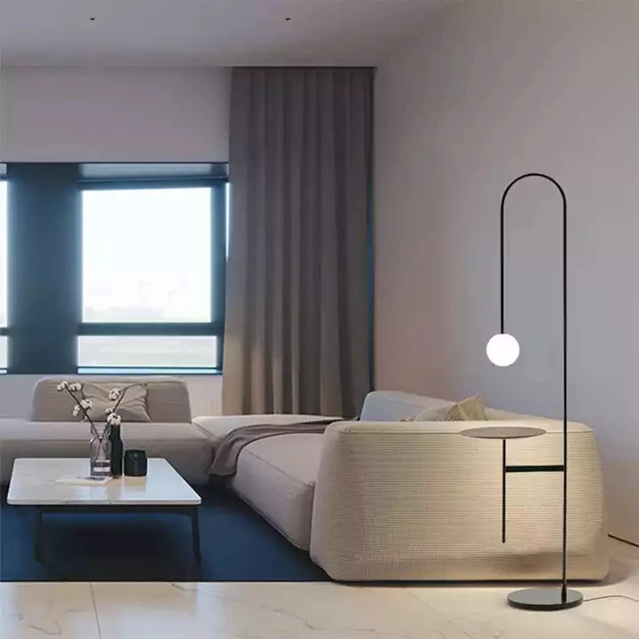 Lampadaire Intérieur Ligne Élancée Style Nordic Chic – Monara