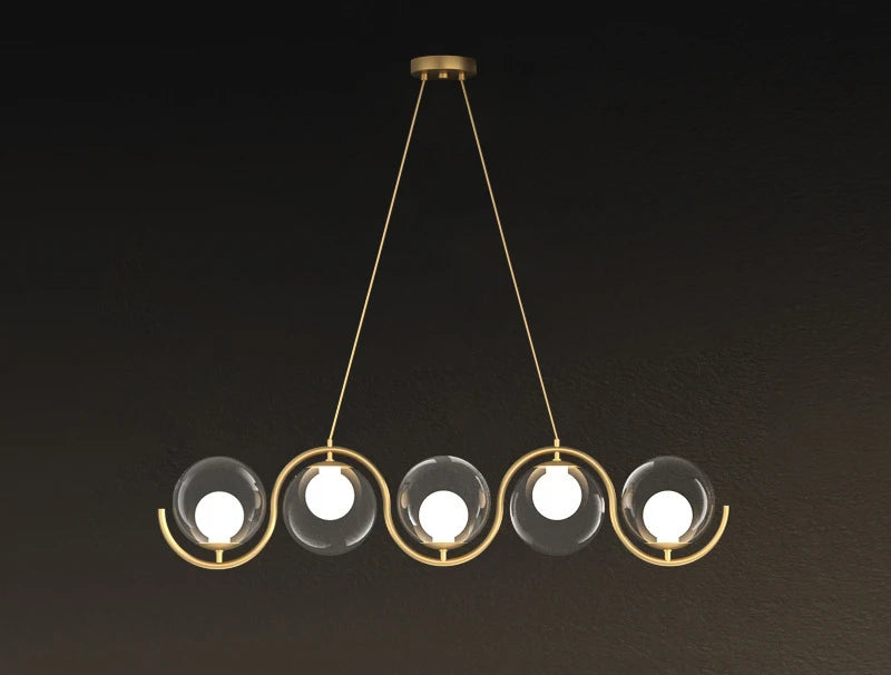 Suspension Design Sphérique Métal & Verre & Ambiance Chaleureuse – Althéa