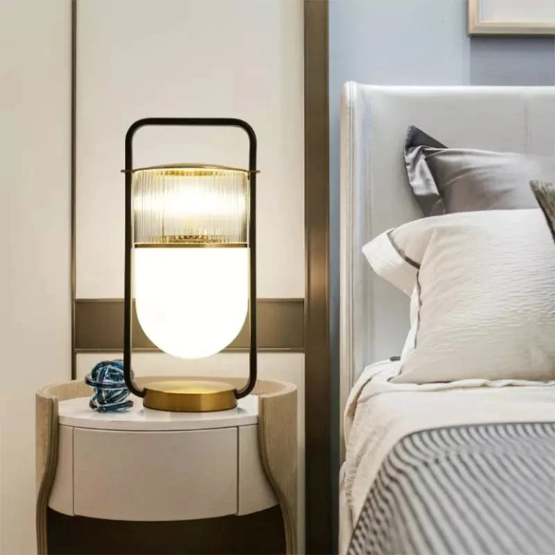 Lampe de Chevet Sculpturale Style Contemporain Inspirée du Design Européen – Nébula