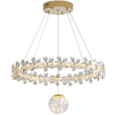 Design plafondlamp met kristallen, heldere verlichting – Lumea