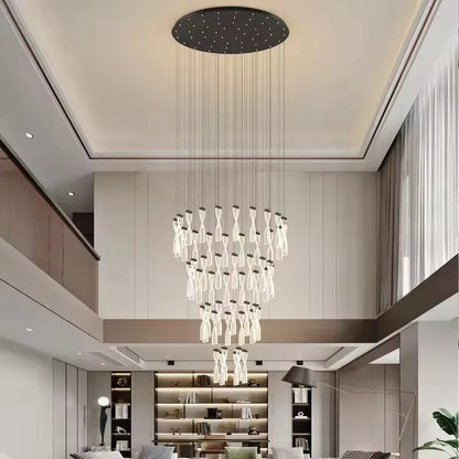 Hanglamp Gouden Metalenstructuur en Geslepen Kristallen – Vanta