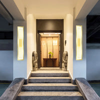 Applique Murale LED Étanche Moderne en Aluminium Doré – Vivarise