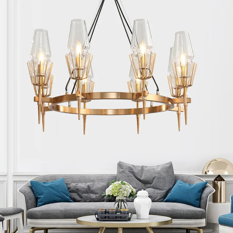 Plafonnier Laiton Brossé & Lumière Douce et Uniforme – Crépuscule