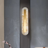 Applique murale en cuivre et marbre pour chambre – Marmoréa