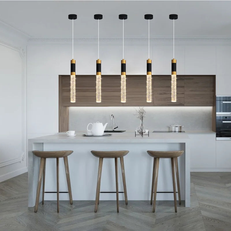 Indoor LED Suspension Metal Finish & Clear Diffuser – Zenithis