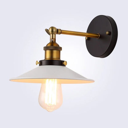Metalen wandlamp retro-industrieel elegant design – Auralux
