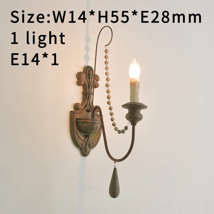 Lustre en bois blanc vintage pour salon – Elarisia