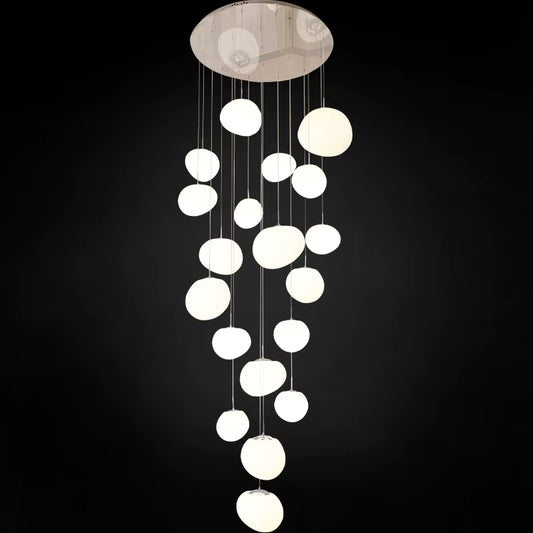 Modern alloy pendant light for living room – Heliora