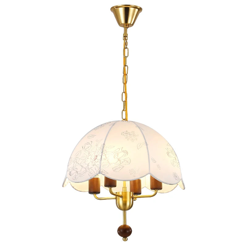 Suspension Minimaliste Bois Naturel & Abat-jour Tissu – Celestia