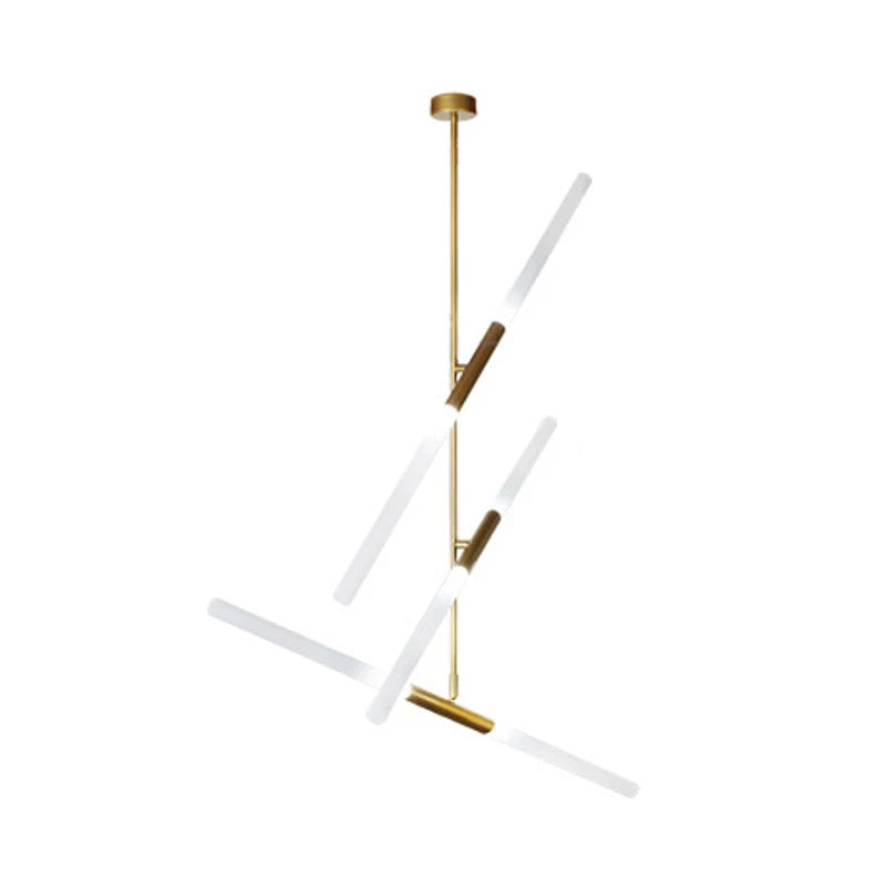 Suspension Métal Doré & Verre Mat pour Intérieur Prestige – Astralis