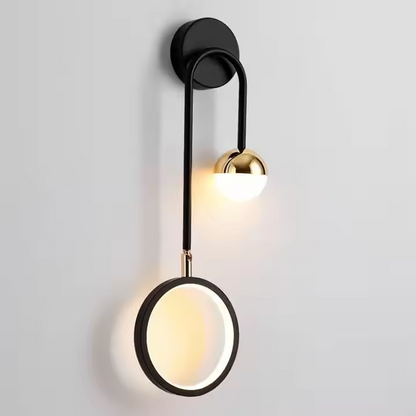 Slender Wall Light Gold Finish Natural Style – Veridia