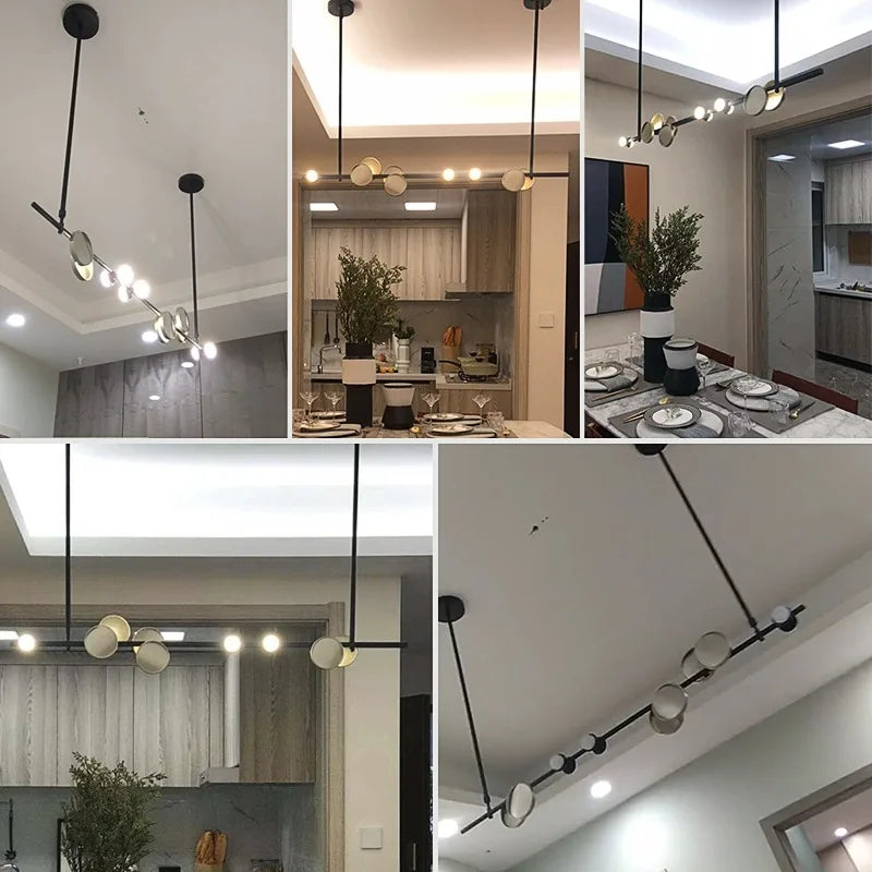 Tweetonige Metalen Hanglamp Homogeen en Elegant Licht – Linéa