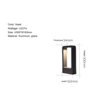 Moderne tuinlamp van aluminium – Arclumia