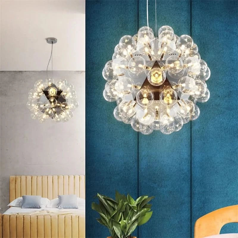 Moderne Hanglamp Glaspunten Verstelbaar – Bulle