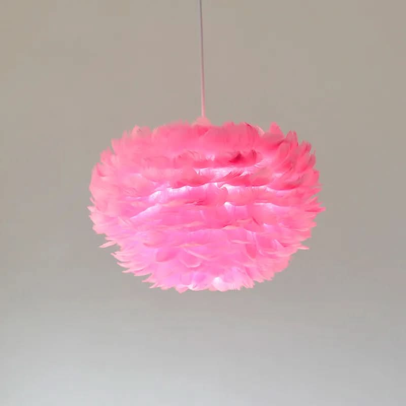 Suspension Originale Texture Plumes Couleurs Variées – Piuma