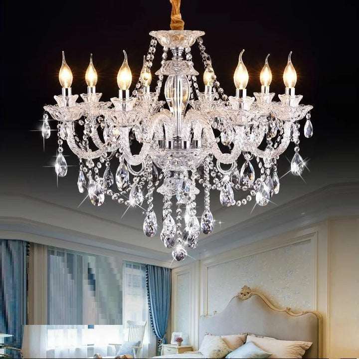 Lustre en Cristal K9 pour Salon – Cristarôme