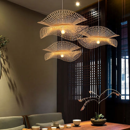 Geweven Bamboe Hanglamp in Bohemien Stijl – Savanara