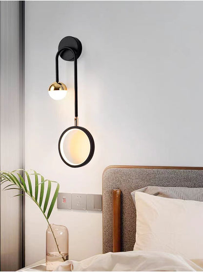 Slender Wall Light Gold Finish Natural Style – Veridia