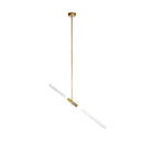 Gold Metal Pendant Light & Frosted Glass for Prestigious Interiors – Astralis