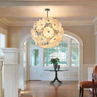 Lustre en Verre de Murano Blanc – Floréade