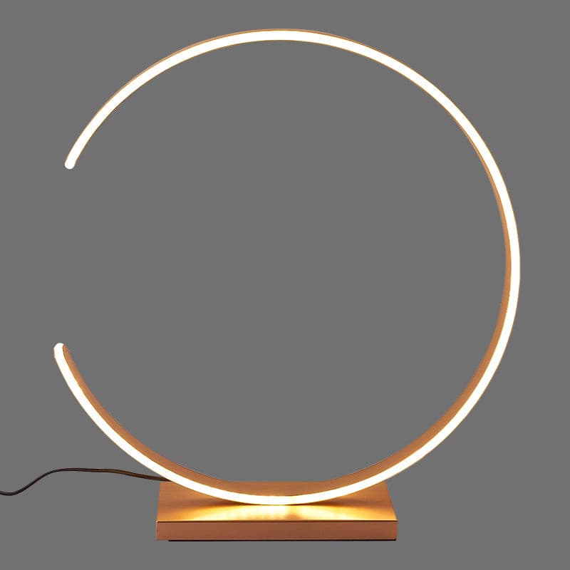 Lampe de Table Arc en Métal Doré pour Chambre – Arcenciel