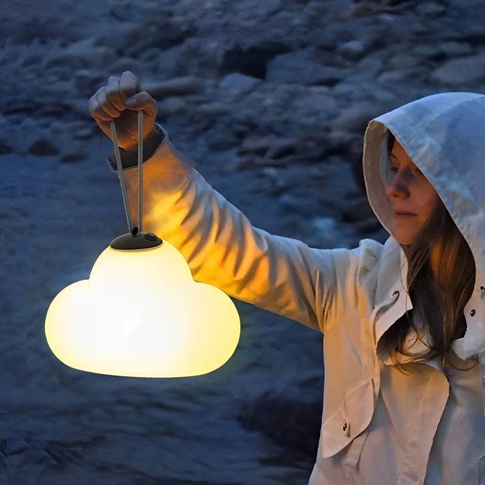 LED-hanglamp in metaal en acrylaat voor tuin – Célorion