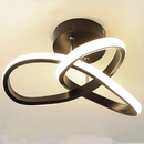 Zeitgenössische Gebogene Deckenleuchte mit Doppelpaneel – Geometrio