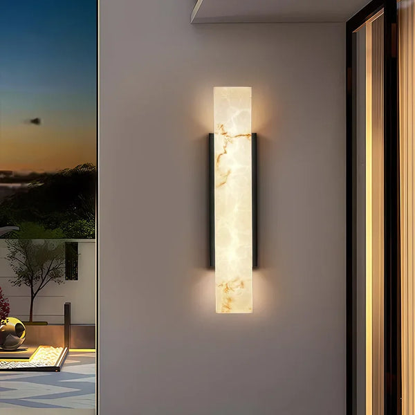 Applique murale extérieure minimaliste en acier inoxydable – Marmolux