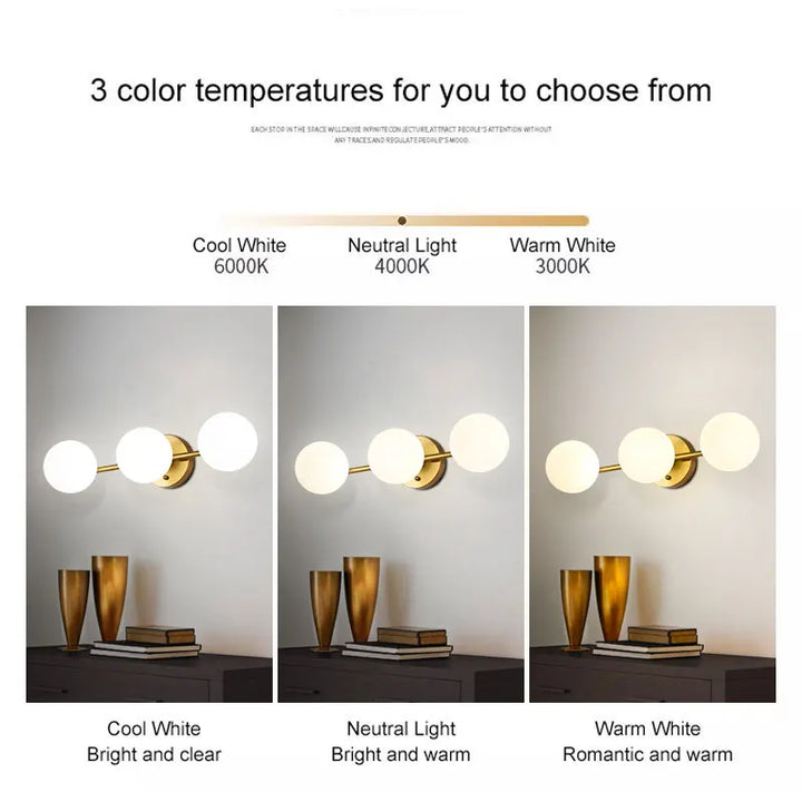 Applique murale LED en métal noir pour chambre – Novaluce