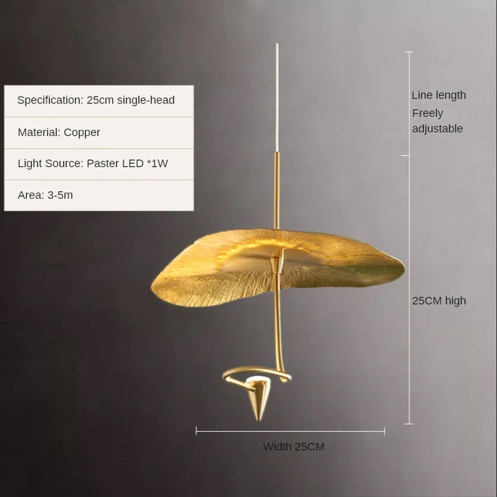 Suspension en cuivre moderne pour duplex – Céloria
