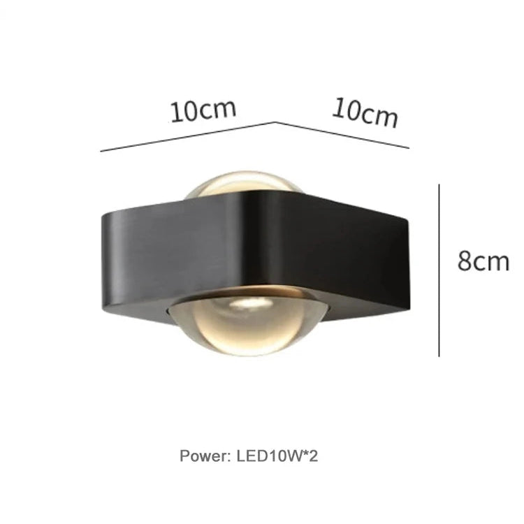 Applique murale moderne en acier inoxydable – Célestorio