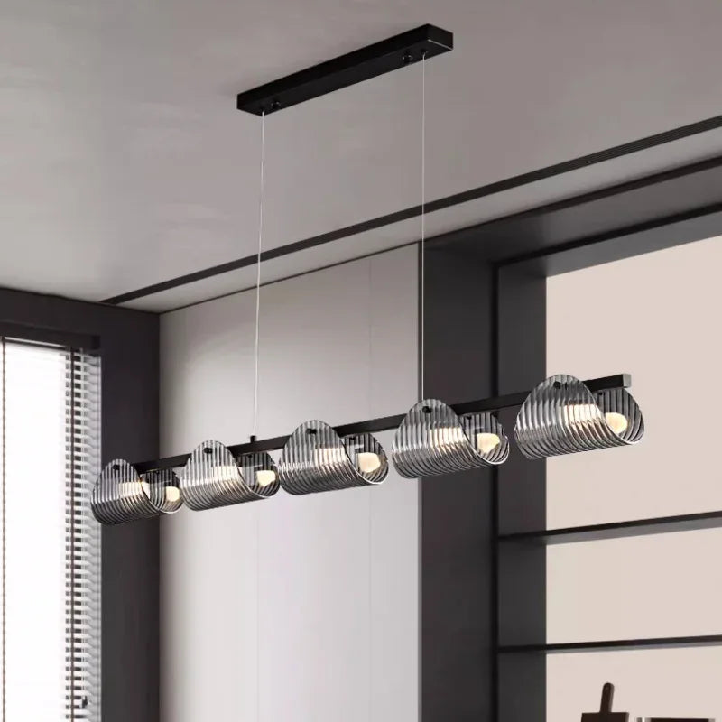 Hanglamp in Grijs Gerookt Glas voor Eetkamer – Orvelia