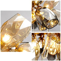 Suspension moderne en verre pour salon – Celestine