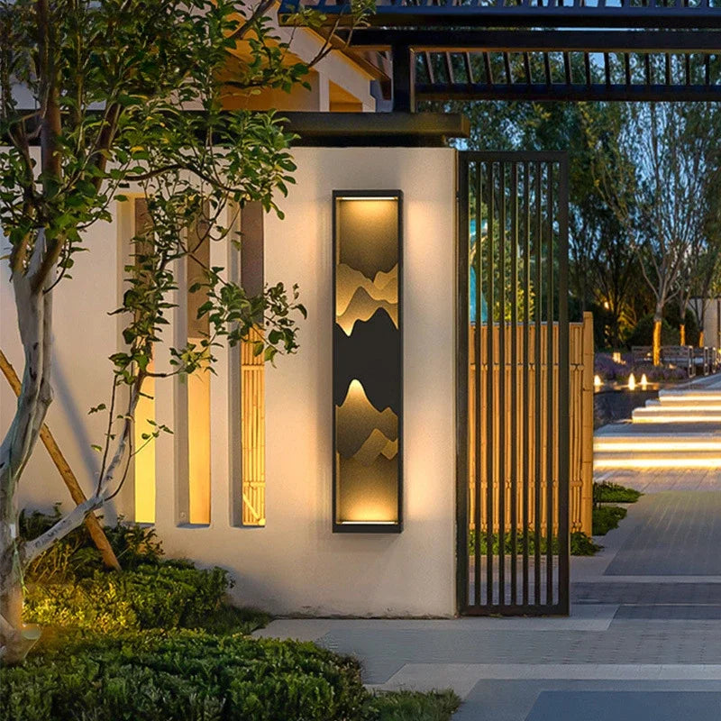 Applique murale LED solaire moderne pour jardin – Noralys