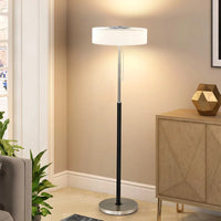 Lampe sur pied en verre et bois pour salon – Armonille